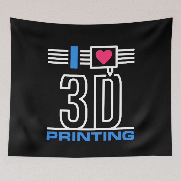 Item preview, I Love 3D Printing nozzle and filament modern design for 3D Printers Nerds designed and sold by venomousvector.