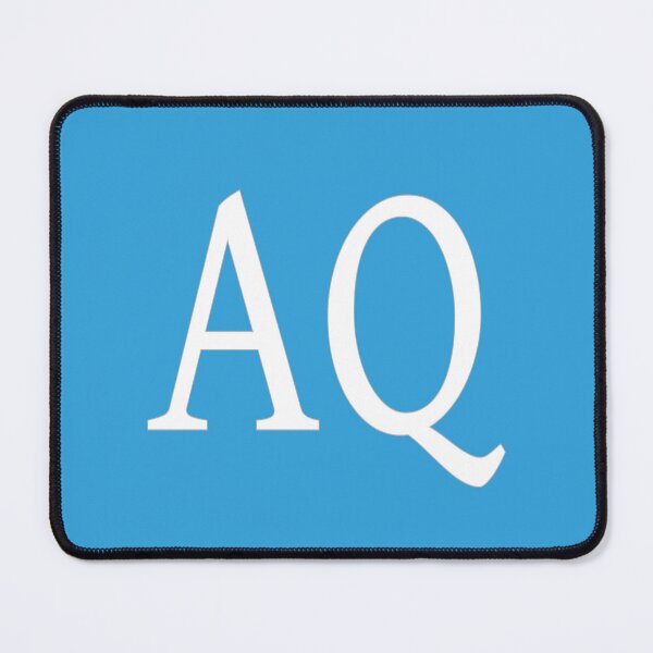 Item preview, AQ Initials Monogram Elegant White Letters designed and sold by Jeallan Designs.