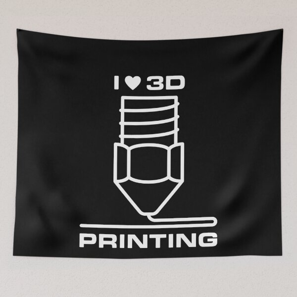 Item preview, I Love 3D Printing minimal design for 3D Printers Nerds designed and sold by venomousvector.