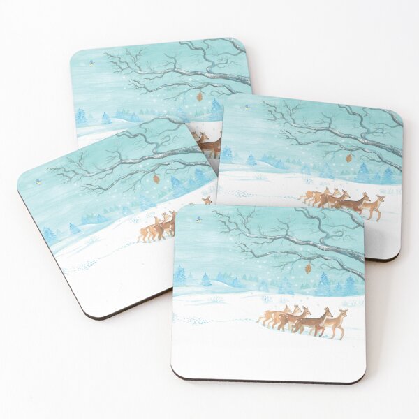 Item preview, Herd of Roe Deer in Winter designed and sold by Julia Doria.