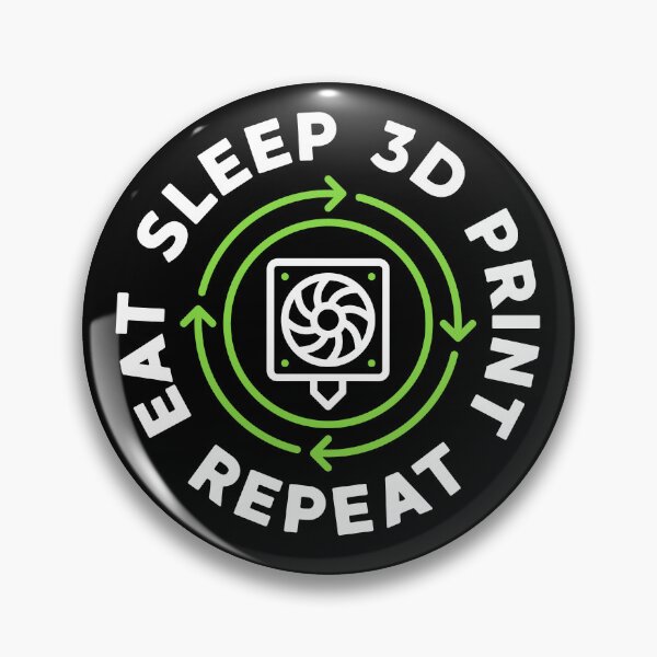 Item preview, Eat Sleep 3D Print Repeat - 3D Printing creative design for Additive Manufacturing geeks designed and sold by venomousvector.