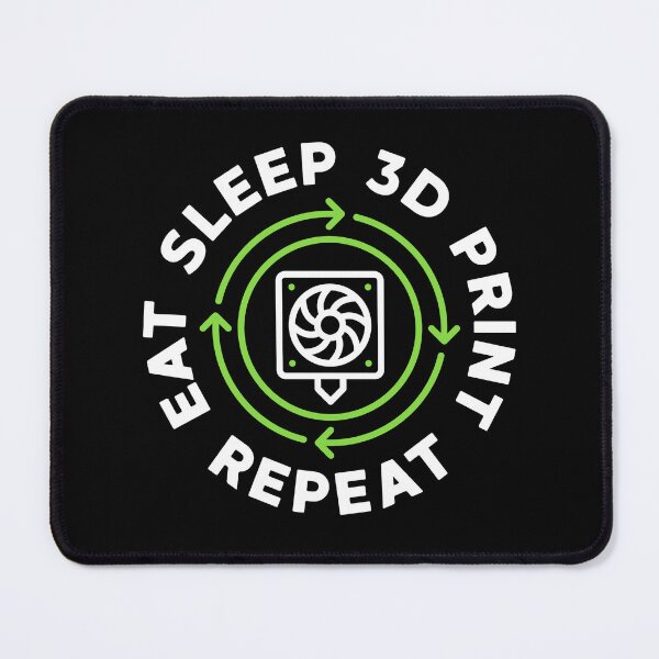 Item preview, Eat Sleep 3D Print Repeat - 3D Printing creative design for Additive Manufacturing geeks designed and sold by venomousvector.
