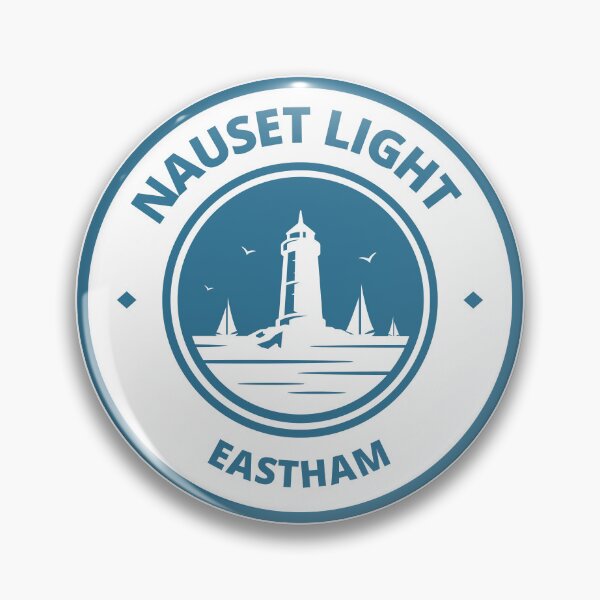 Item preview, Nauset Light Eastham round emblem designed and sold by Remek-Design.