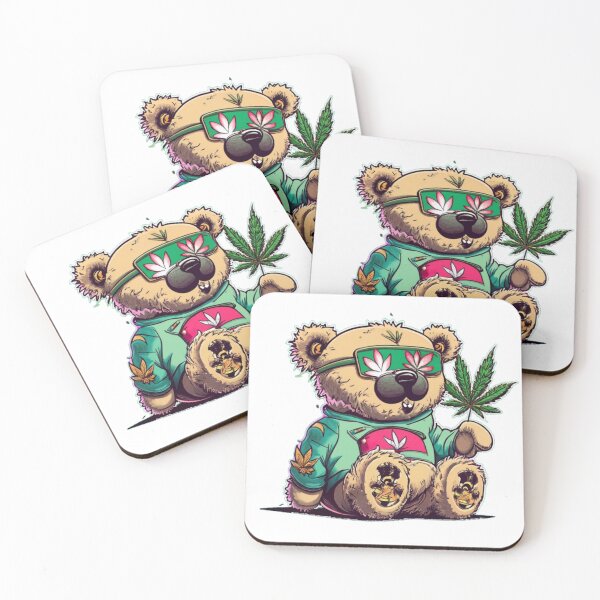 Item preview, Bearbie Bear Arms Get High Funny Colorful Cute Humor Popart Style  designed and sold by ShopSunday.