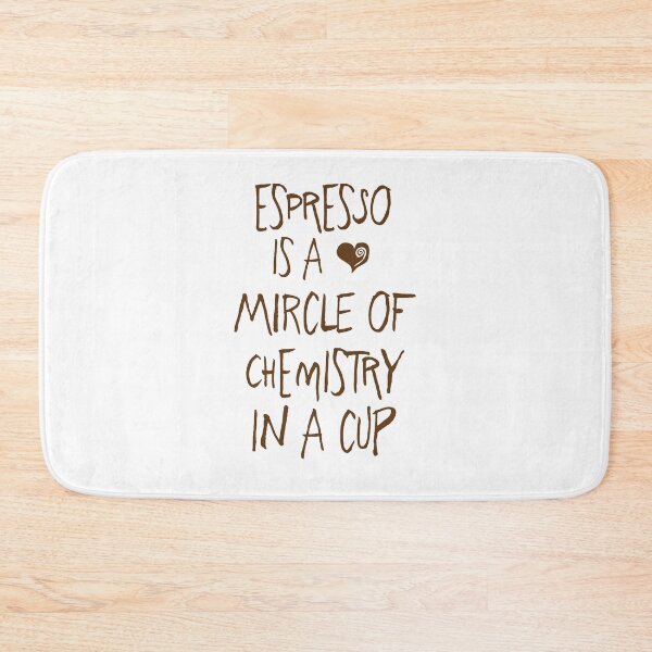 Item preview, Coffee Bar Espresso is a Miracle of Chemistry in a Cup  Minimalist funny cute quote  Coffee Poster designed and sold by ayaato.