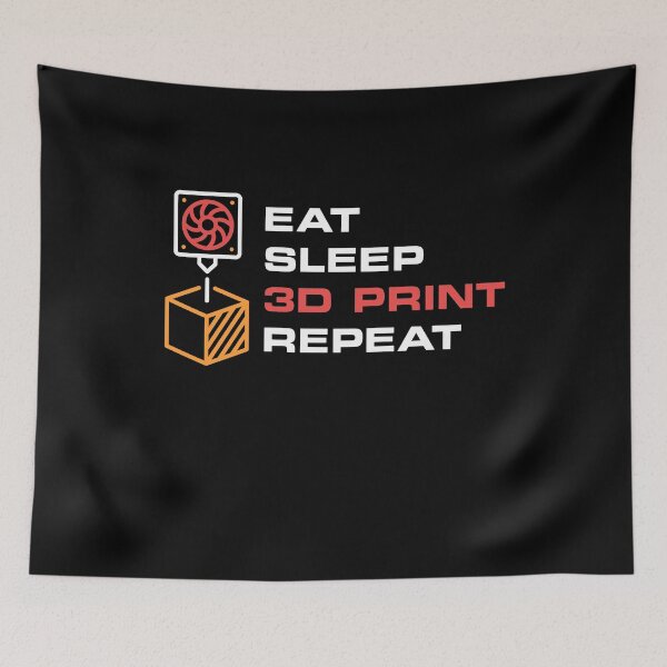 Item preview, Eat Sleep 3D Print Repeat - 3D Printing creative design  designed and sold by venomousvector.