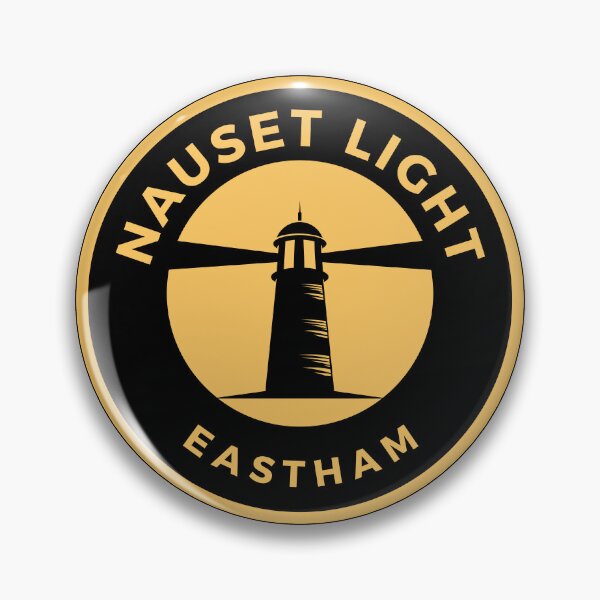 Item preview, Nauset Light Eastham yellow round emblem designed and sold by Remek-Design.
