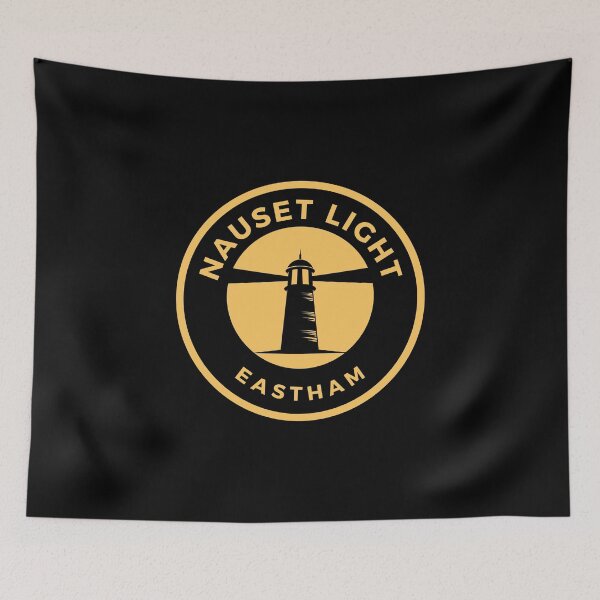 Item preview, Nauset Light Eastham yellow round emblem designed and sold by Remek-Design.