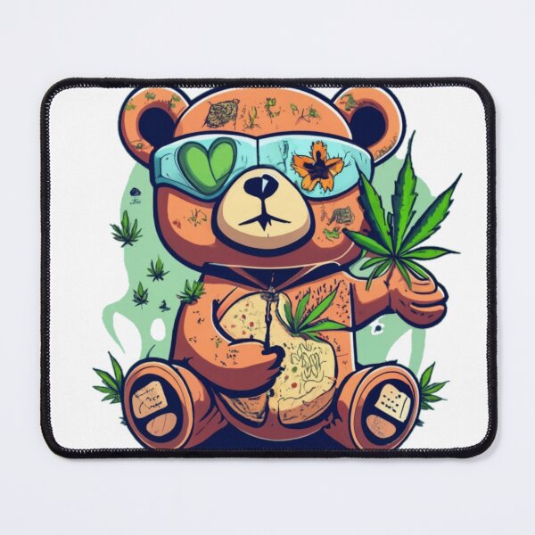 Item preview, Cute Bearbie Bear Arms Get High Funny Colorful Cute Humor Popart Style Character designed and sold by ShopSunday.