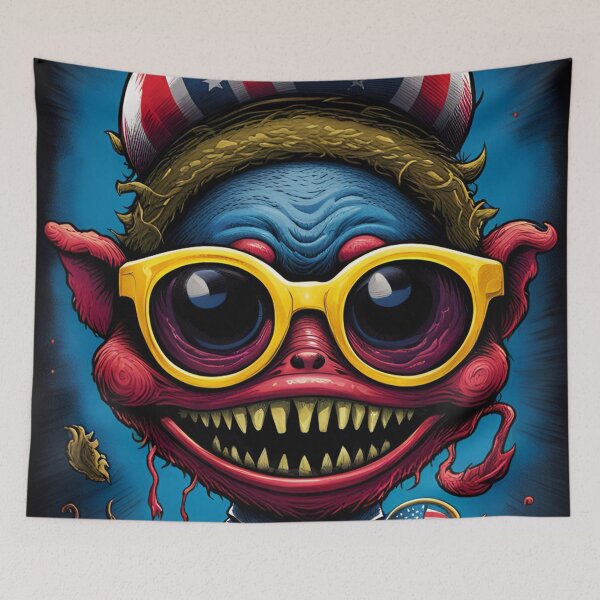 Item preview, alienlove 151 good mood lucky funny skull hero designed and sold by alienlove-8.