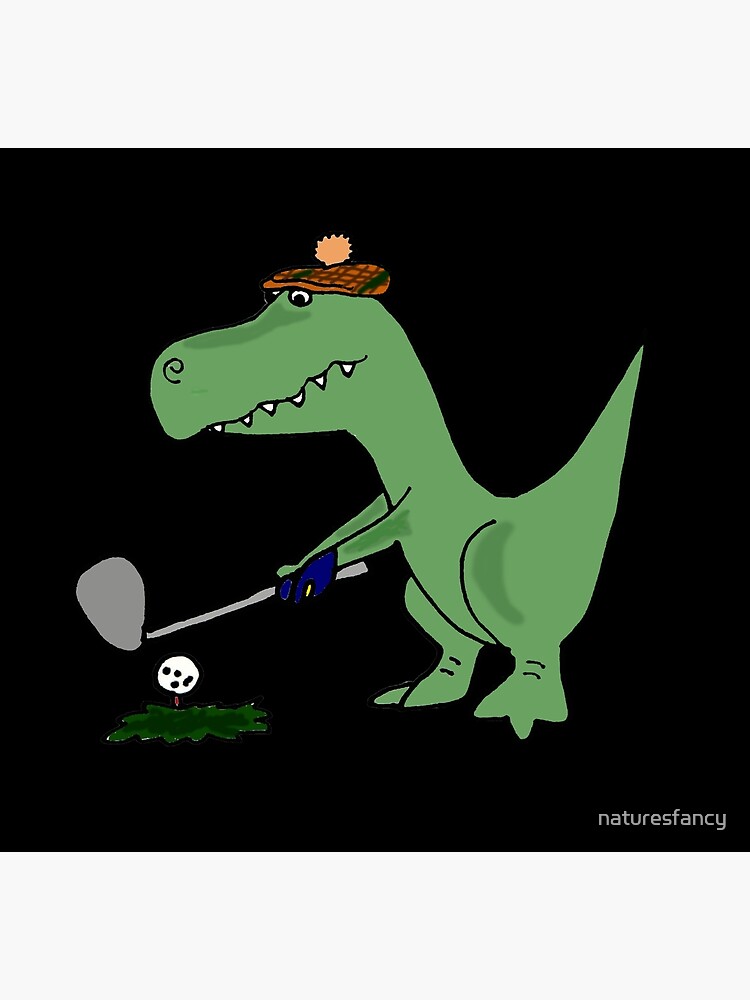 Funny T-rex Dinosaur Runner Art Board Print for Sale by naturesfancy