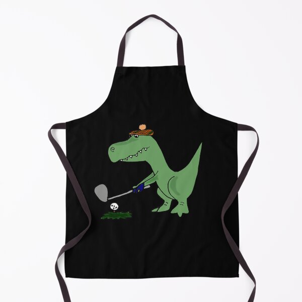 Item preview, Cool Funky Green T-Rex Dinosaur Playing Golf designed and sold by Nature's Fancy.