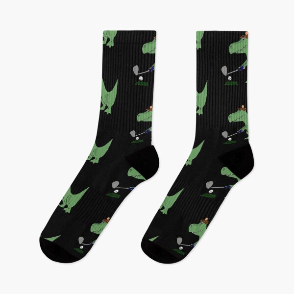 Item preview, Cool Funky Green T-Rex Dinosaur Playing Golf designed and sold by Nature's Fancy.