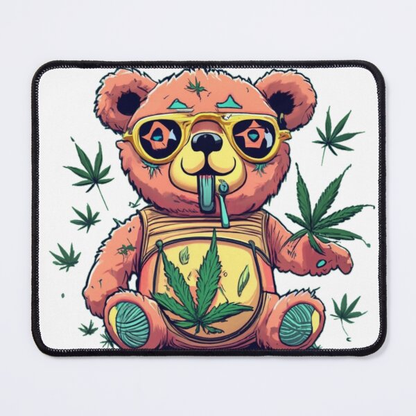Item preview, Fun Bearbie Bear Arms Get High Funny Colorful Cute Humor Popart Style designed and sold by ShopSunday.