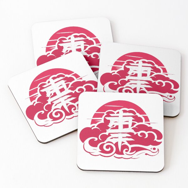 Item preview, Red cloud ninja logo designed and sold by PowerUpPalette.