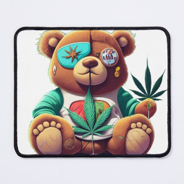 Item preview, Beautiful Bearbie Bear Arms Get High Funny Colorful Cute Humor Popart Style designed and sold by ShopSunday.