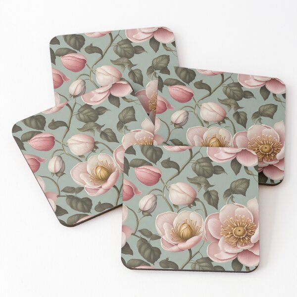 Item preview, Pastel Winter Flower Bloom Home Decor designed and sold by purrfect pattern.