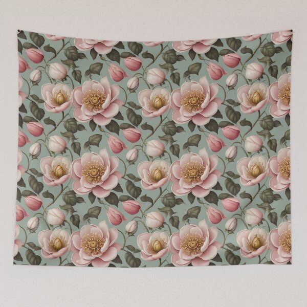 Item preview, Pastel Winter Flower Bloom Home Decor designed and sold by purrfect pattern.