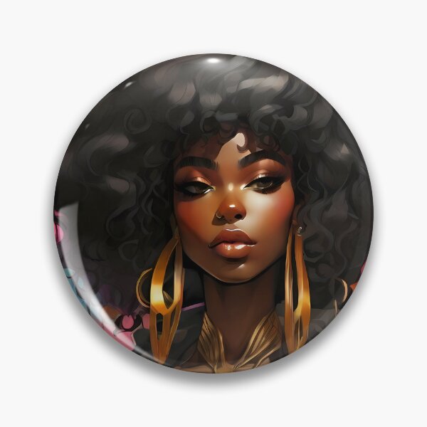 Item preview, Black Woman Harlem Renaissance Contemporary Art designed and sold by AiPixals.