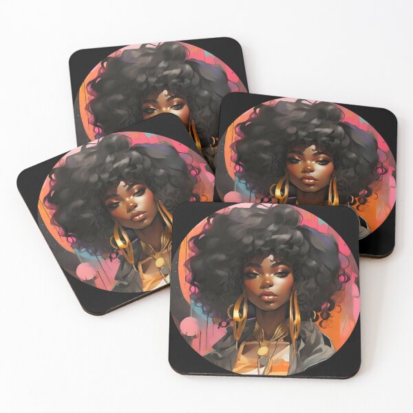 Item preview, Black Woman Harlem Renaissance Contemporary Art designed and sold by AiPixals.