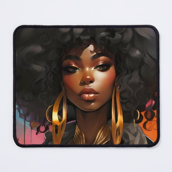 Item preview, Black Woman Harlem Renaissance Contemporary Art designed and sold by AiPixals.
