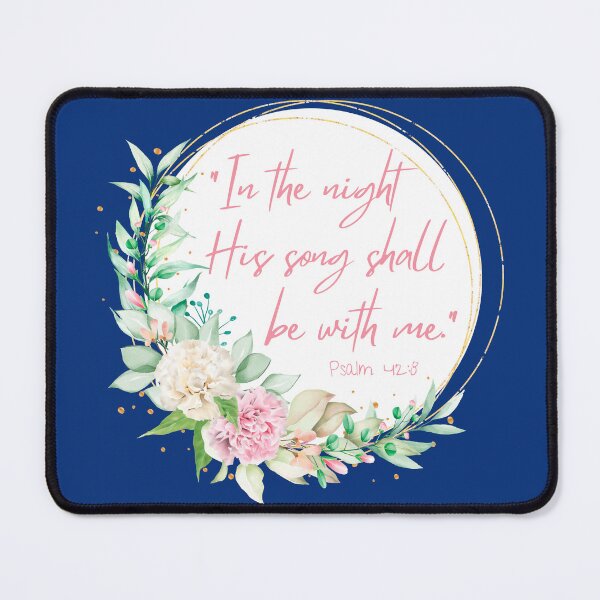 Item preview, In The Night His Song Shall Be With Me KJV Bible Verse designed and sold by A-M-Watson.