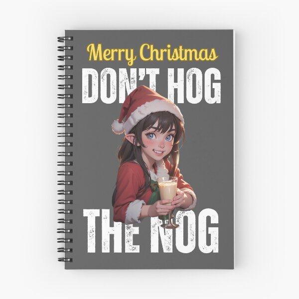 Item preview, Merry Christmas: Do not hog the nog.  (eggnog in gray) designed and sold by MtnTopAnime.