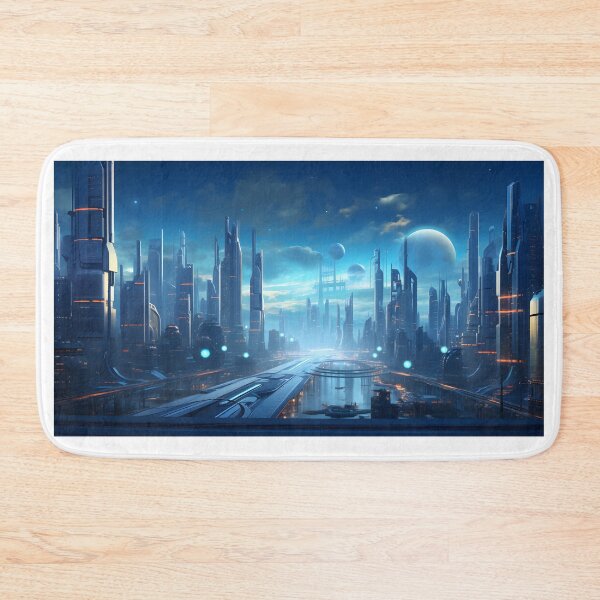 Item preview, Futuristic Cityscape Design designed and sold by Shirtastically.