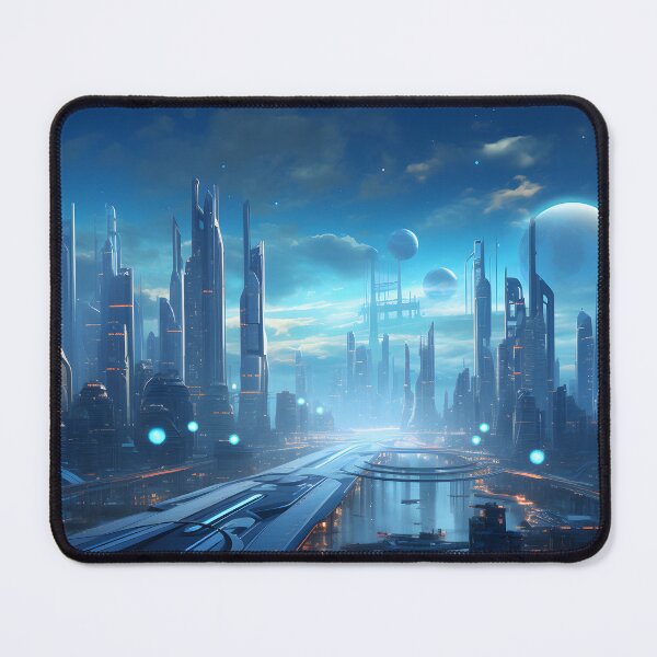 Item preview, Futuristic Cityscape Design designed and sold by Shirtastically.