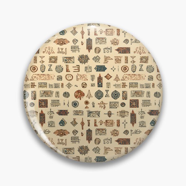 Item preview, Ancient Symbols in Tile Style designed and sold by Ancient World Closet.