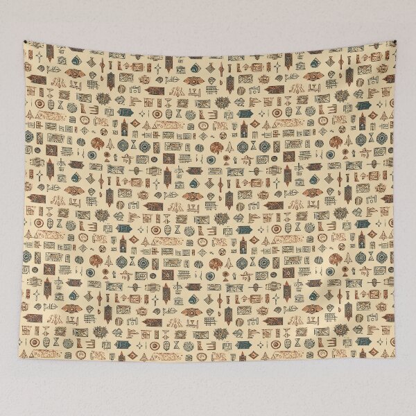 Item preview, Ancient Symbols in Tile Style designed and sold by Ancient World Closet.