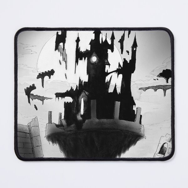 Item preview, Visiting the floating dark castle at night designed and sold by Rene Trujillo Illustrations.