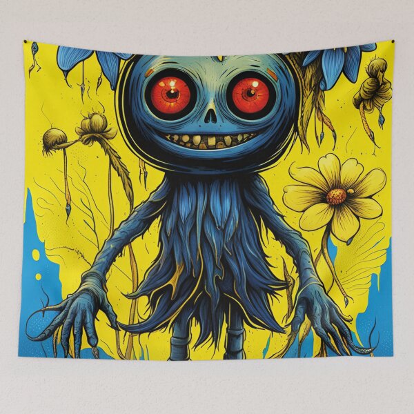 Item preview, alienlove 156 good mood lucky funny skull hero designed and sold by alienlove-8.