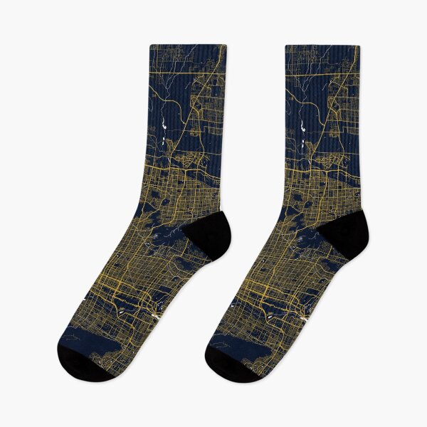 Item preview, Phoenix City Map of Arizona, USA - Gold Art Deco designed and sold by deMAP.