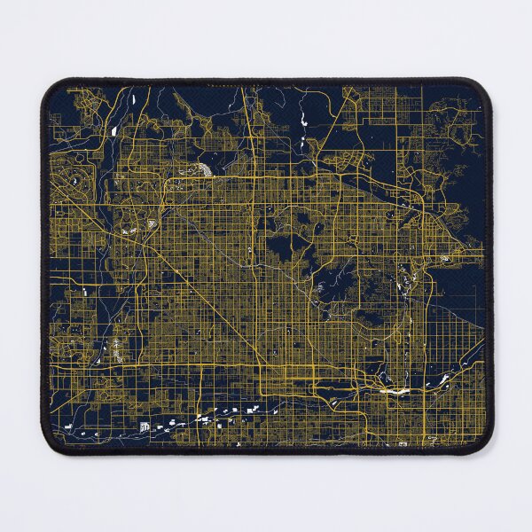 Item preview, Phoenix City Map of Arizona, USA - Gold Art Deco designed and sold by deMAP.