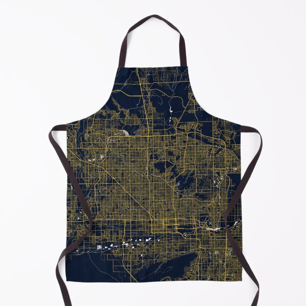 Item preview, Phoenix City Map of Arizona, USA - Gold Art Deco designed and sold by deMAP.