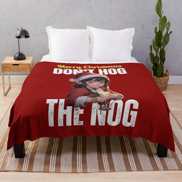 Item preview, Merry Christmas: Do not hog the nog.  (eggnog in red) designed and sold by MtnTopAnime.