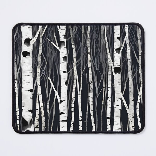 Item preview, dark birch forest, minimalistic style designed and sold by in-leggings.