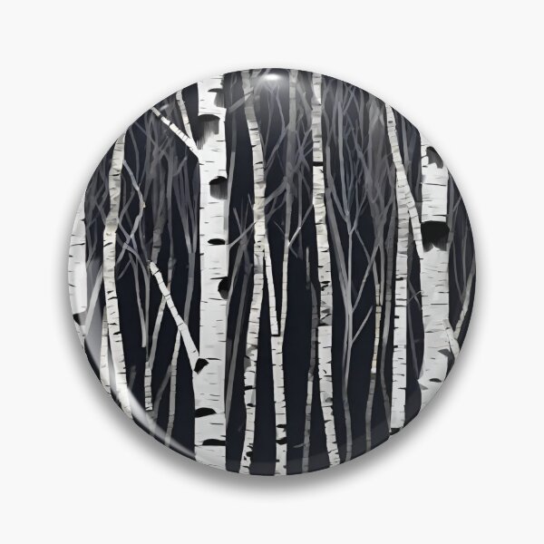 Item preview, dark birch forest, minimalistic style designed and sold by in-leggings.