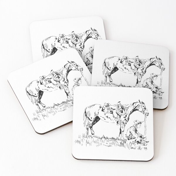 Item preview, Western horse art designed and sold by Alliebarnes.