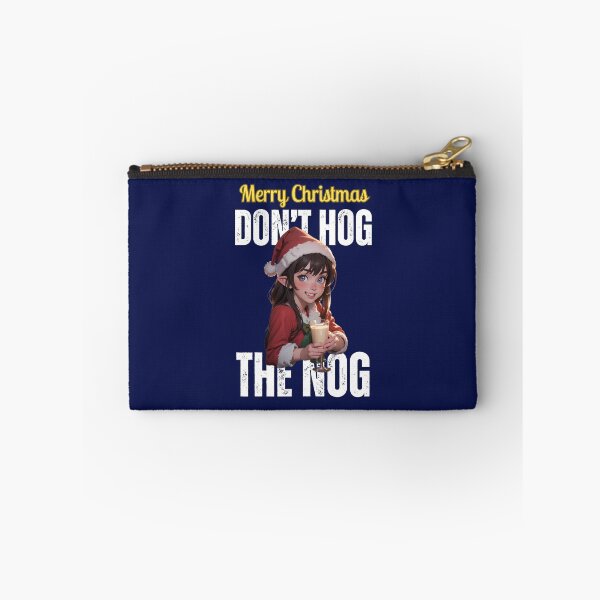 Item preview, Merry Christmas: Do not hog the nog.  (eggnog in blue) designed and sold by MtnTopAnime.