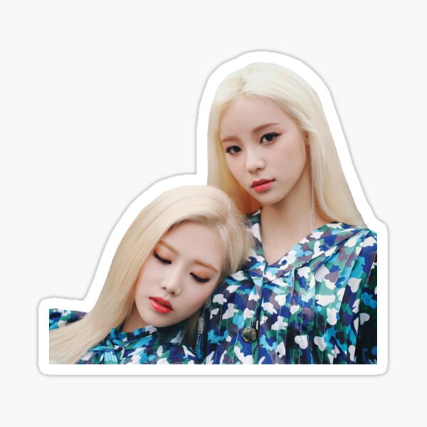 "jinsoul And Kim Lip From Loona Official Photoshoot" Sticker For Sale ...