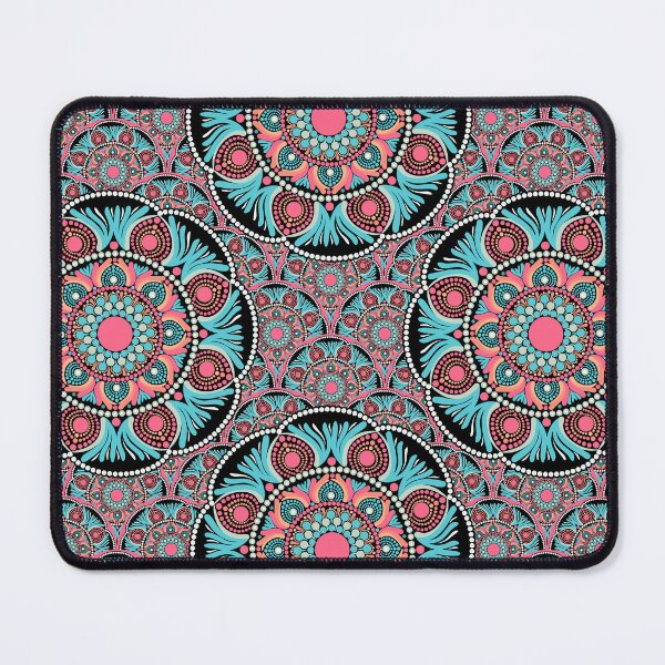 Item preview, Ultra Red Sunset on Sea Polka Dot Mandala on Scallops designed and sold by Triplicate Limited.