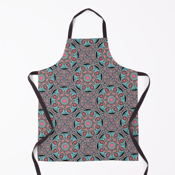Item preview, Ultra Red Sunset on Sea Polka Dot Mandala on Scallops designed and sold by Triplicate Limited.