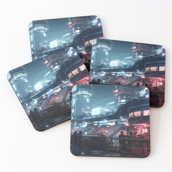 Item preview, Cyberpunk Street Scene designed and sold by Shirtastically.