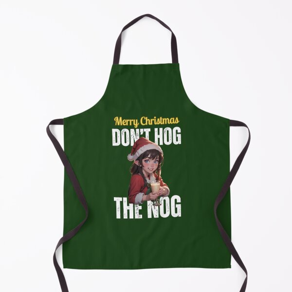 Item preview, Merry Christmas: Do not hog the nog. (eggnog in green) designed and sold by MtnTopAnime.