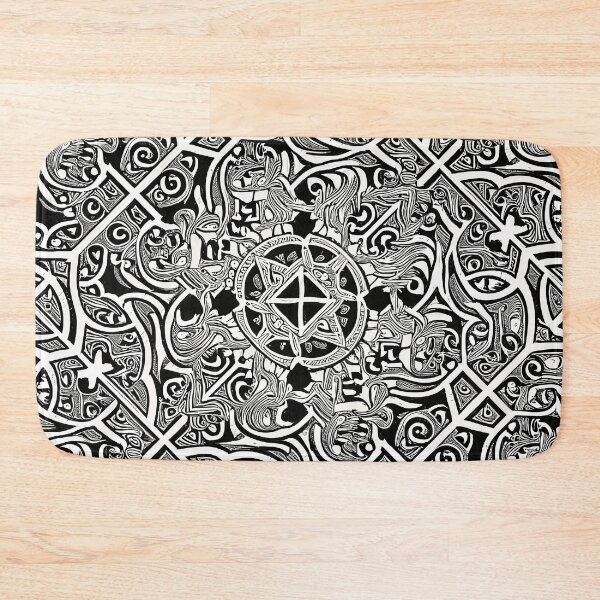 Item preview, Detailed black and white graphic in the style of Celtic knots b diag designed and sold by pASob-dESIGN.