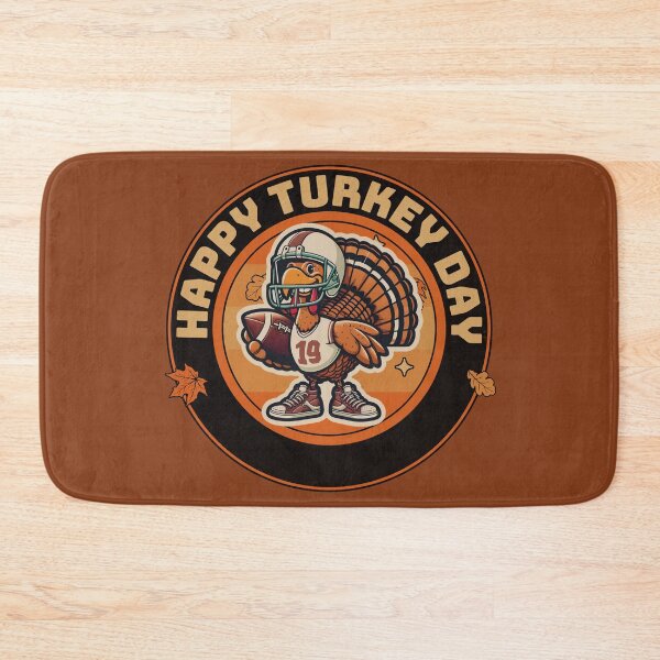 Item preview, "Happy Turkey Day" Football Turkey Mascotte designed and sold by shirtsmugslife.