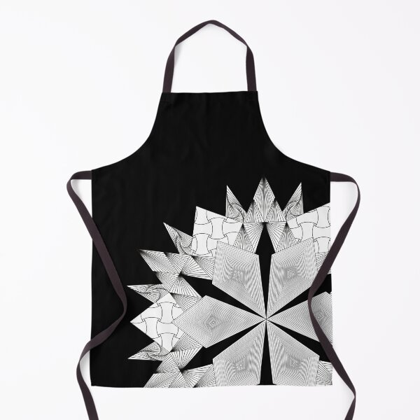 Item preview, Black and White Six Petaled Flower - Goemetric designed and sold by DHTDesigns.