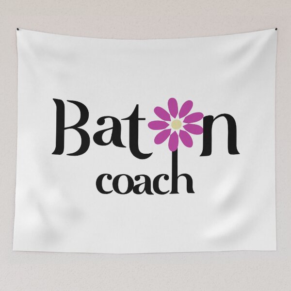 Item preview, Floral Baton Coach (black) designed and sold by EmeraldeaArt.